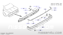 Fascia-rear bumper Nissan Bluebird U11 - sedan 85022-01E25 (85022-01E00) Original.