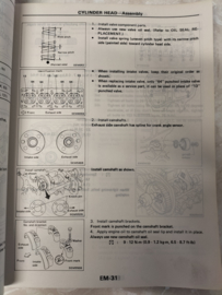 Service manual '' Model B12 and N13 series Supplement III CA16DE engine model '' Nissan Sunny B12 / Nissan Sunny N13 '' SM8E-N3BSG0 Used part.