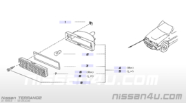 Richtingaanwijzerlamp rechts Nissan Terrano2 R20 26130-0F000