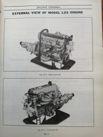 Service manual '' model L23 engine ''  Datsun Cedric 130 29711 (40330040)