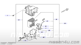 Aircoverdamper Nissan Primera P10/ WP10 27280-62J01