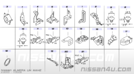 Kabelboomdoorvoer Nissan 24276-4M700 N16/ P12/ T30