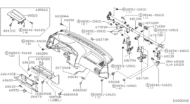 Airbag bijrijderszijde Nissan Primera P11 98515-9F700 Gebruikt.