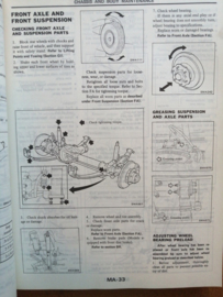 Service manual '' Model 160 & 61 series '' SM4E-0160G0 Nissan Patrol 160/ 61 Gebruikt.