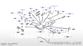 Control unit elektrische raambediening Nissan Bluebird T72 28515-13E01 Gebruikt.