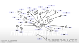 Remlichtschakelaar/sensor Nissan Bluebird T12/T72 28425-D4001 Gebruikt