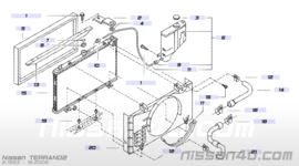 Dop expansievat Nissan 21712-0F000 C23/ R20 Origineel.