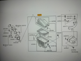 Clamp resonator QG18DE 20250717 Nissan Almera Tino V10 Used part.