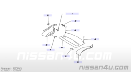 Ophangkoord hoedenplank Nissan G9910-D0100 B11/ B12/ B13/ K10/ N10/ N12/ N13/ S12/ S13/ T12