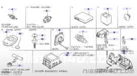 Airbagmodule Nissan Micra K11 28556-74B02 (Bosch 0 285 001 323)