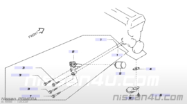 Motoroliefilterhuis SR20DE Nissan Primera P11/ WP11 15238-2F200 gebruikt.