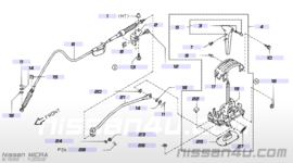 Automaatbakkabel Nissan Micra K11 34935-50B10 + 34536-42B10