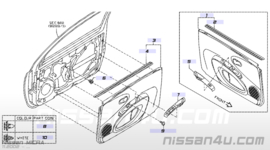 Deurpaneel linksvoor Nissan Micra K12 80923-AX600A