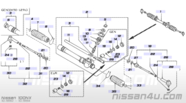 Stuurhuis Nissan 48001-63C10 zonder stuurbekrachtiging B13/N14