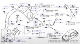Set ruitensproeierkopjes Nissan Micra K11 28930-5F200 + 28931-5F200