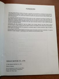 ''Body repair manual S14 '' Reparatie handboek Nissan 200SX