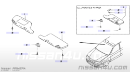 Zonneklephouder Nissan Primera P11/ WP11 96409-2F002