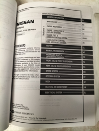 Service manual '' Model C23 series Supplement 1 + 2 Volume 1 + 2'' Nissan Serena C23 SM4E-C23E0E + SM5E-C23SE0E Used Part. (20250327)