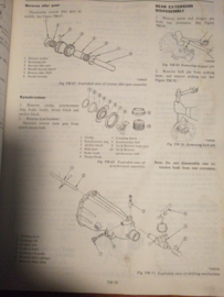 Service manual '' Model 610 series chassis and body '' Datsun Bluebird 610 SM4E-0610G1 Used part.