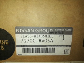 Voorruit Nissan Qashqai J11 72700-HV05A Origineel.