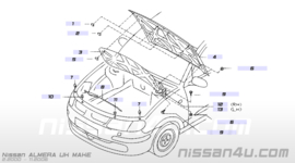 Motorkap Nissan Almera N16 65100-4M631 KL0