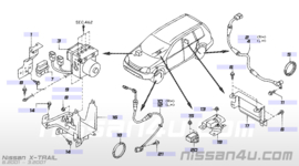 ABS-sensor rechtsvoor Nissan X-Trail T30 47910-EQ010