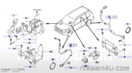 Sensor anti skid, front right-hand Nissan X-Trail T30 47910-EQ010