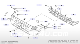 Voorbumper Nissan Terrano2 R20 62022-2F000