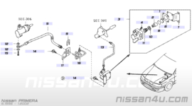 Koppelingsslang QG16DE/ QG18De/ SR20DE Nissan Primera P11/ WP11 30855-2J005