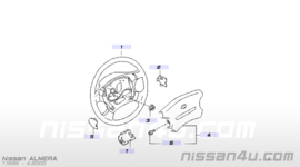 Afdekkap links stuurwiel Nissan 48466-0M511 D22/N15/P10/W10