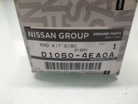 Pad brake-kit front Nissan D1060-4EA0A Original
