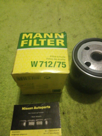 Motoroliefilter Mann W712/75