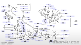 Collar-bush, tension rod Nissan 54479-21000 910/ C32/ GC22/ S12/ S130/ Z31 Used part.