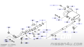 Achterdemper Nissan X-trail T30 20100-8H700