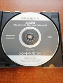 Electronic Service manual '' Model P12 series '' Nissan Primera P12 SM4E00-1P12E0E Used part.