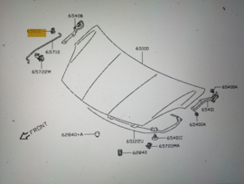 Motorkapstangklem Nissan Pixo UA0 65512-4A00A