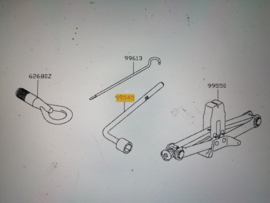 Wielmoersleutel Nissan Qashqai J10/ JJ10 99545-EY10A Origineel.