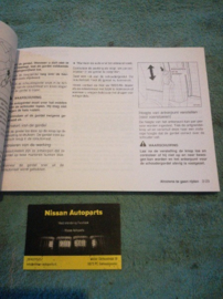 Instructieboekje '' Nissan Primera P12'' OM1D-0P12E0E