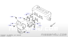 Uitlaatspruitstuk met katalysator QG15DE/QG18DE Nissan Almera N16 B08A0-BM711  + 14002-BM720