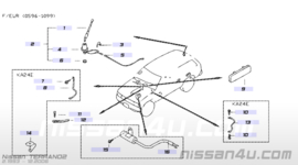 Radio-antennekabel Nissan Terrano2 R20 28241-7F012