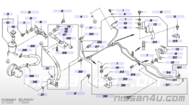 Leidingstelsel stuurbekrachtiging Nissan Sunny N14 / Y10 4970-65Y05