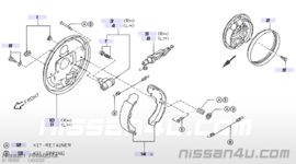 Wielremcilinder achteras Nissan Primera P11 44100-3J310 / 44101-3J310
