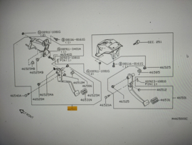 Koppelingspedaal Nissan Terrano2 R20 46503-0X831 Origineel.