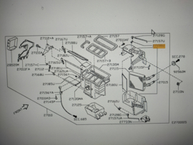 Hendel luchtmixerklep Nissan Primera P11/ WP11 27156-3J400 Variant 2. Gebruikt.