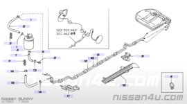 Kunststof slangklem Nissan 17326-41G10 Gebruikt.