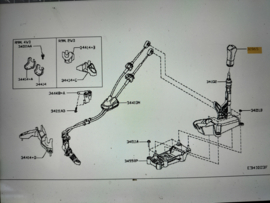 Knob-control lever Nissan J11/ T32 32865-4BA1A New.