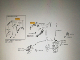 Deurgreep voorportier  buitenzijde links/rechts Nissan Qashqai J10 80640-JD49B