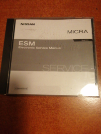 Electronic Service manual '' Model K12 series '' Nissan Micra K12 SM3E00-1K12E0E Used part.