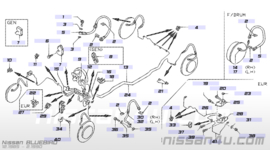 Remslang achteras Nissan Bluebird T12/ U11 46214-01E10