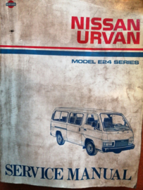 Service manual '' Model E24 series '' SM7E-0E24G0 Nissan Urvan E24
